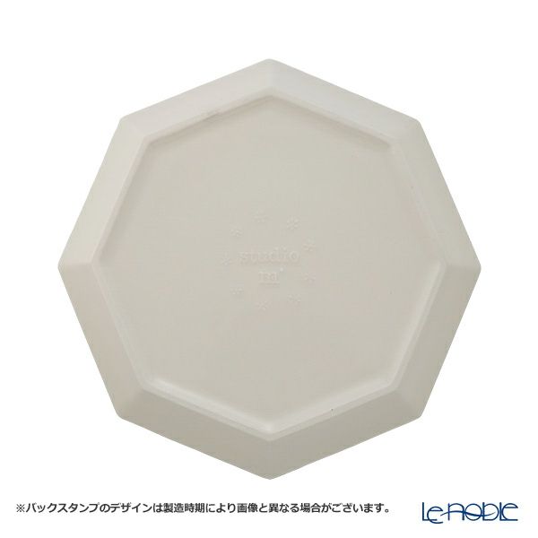 マルミツポテリ スタジオエム ガティ プレート 19.5cm ホワイト