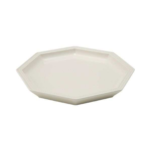 マルミツポテリ スタジオエム ガティ プレート 19.5cm ホワイト