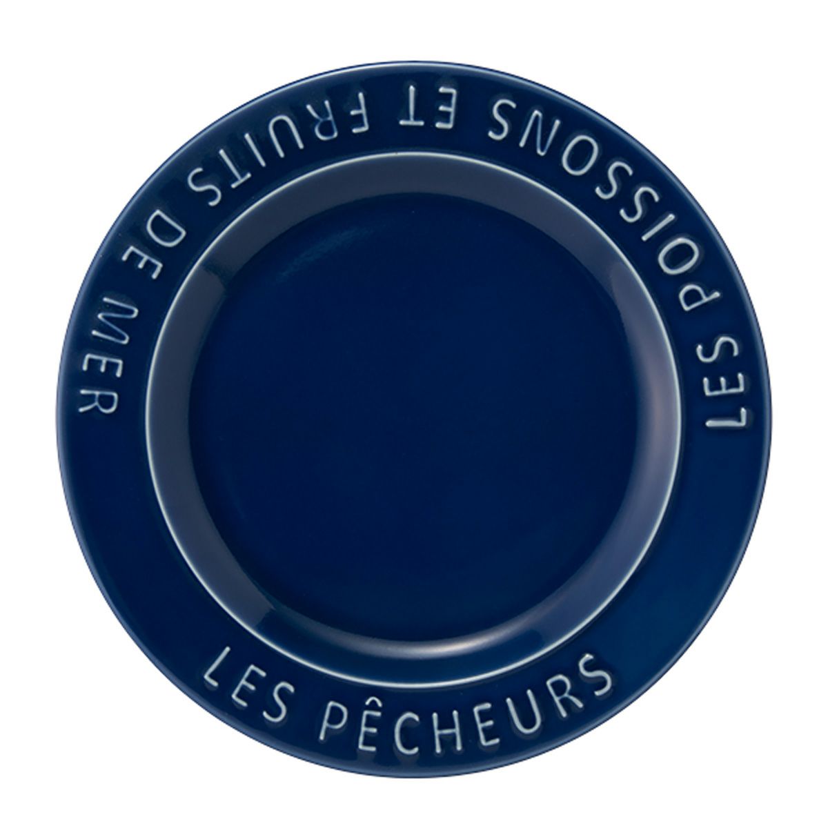 マルミツポテリ スタジオエム フィッシャーマンズ プレート 24.5cm インディゴ