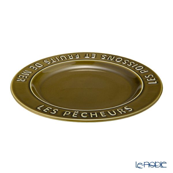 マルミツポテリ スタジオエム フィッシャーマンズ プレート 24.5cm オリーブ