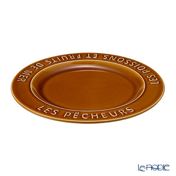 マルミツポテリ スタジオエム フィッシャーマンズ プレート 24.5cm キャラメル