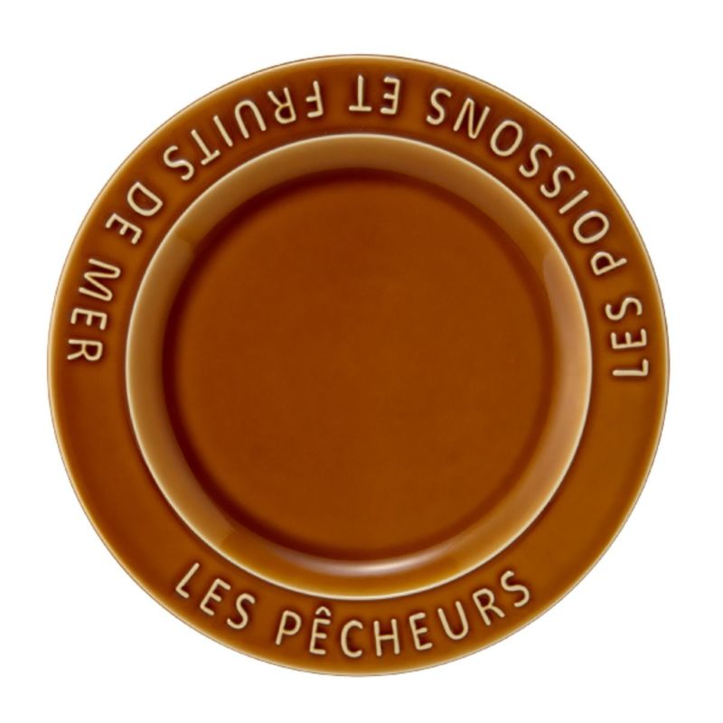 マルミツポテリ スタジオエム フィッシャーマンズ プレート 24.5cm キャラメル