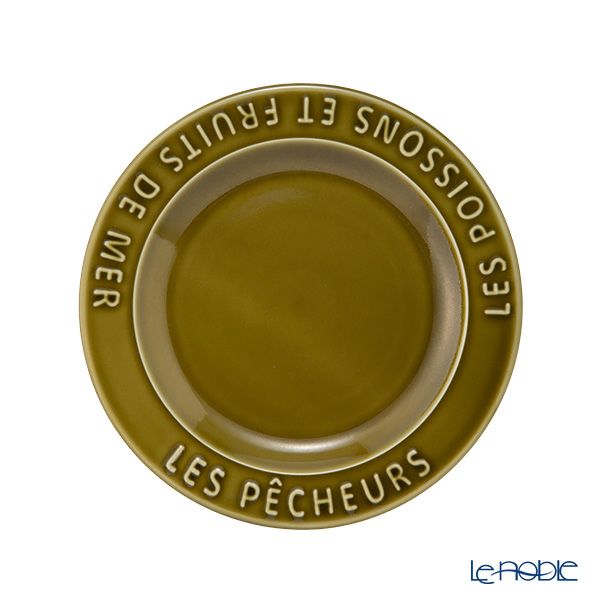 マルミツポテリ スタジオエム フィッシャーマンズ プレート 17cm オリーブ