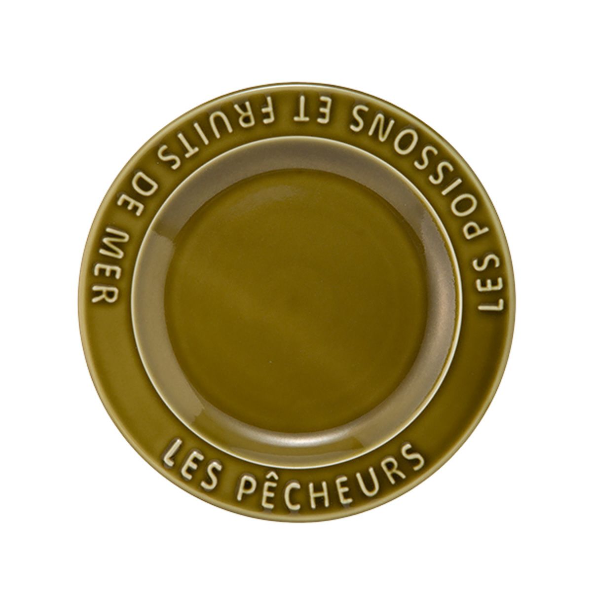 マルミツポテリ スタジオエム フィッシャーマンズ プレート 17cm オリーブ