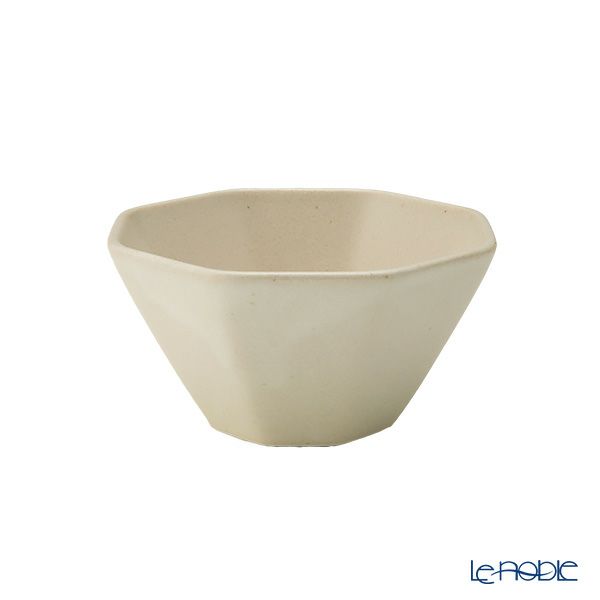 マルミツポテリ スタジオエム オクトゴーヌ 3寸小付／八角小鉢 9.5×5cm 160ml 白妙