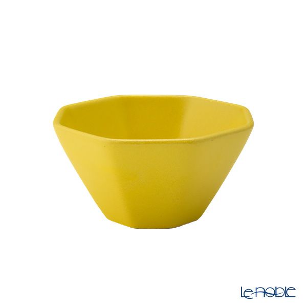 マルミツポテリ スタジオエム オクトゴーヌ 3寸小付／八角小鉢 9.5×5cm 160ml 菜の花