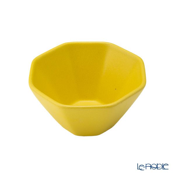 マルミツポテリ スタジオエム オクトゴーヌ 3寸小付／八角小鉢 9.5×5cm 160ml 菜の花