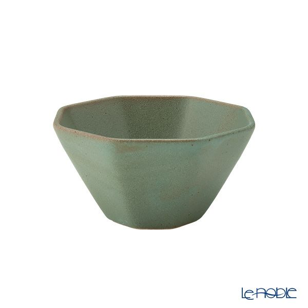 マルミツポテリ スタジオエム オクトゴーヌ 3寸小付／八角小鉢 9.5×5cm 160ml 錆青磁