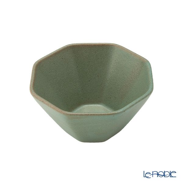 マルミツポテリ スタジオエム オクトゴーヌ 3寸小付／八角小鉢 9.5×5cm 160ml 錆青磁