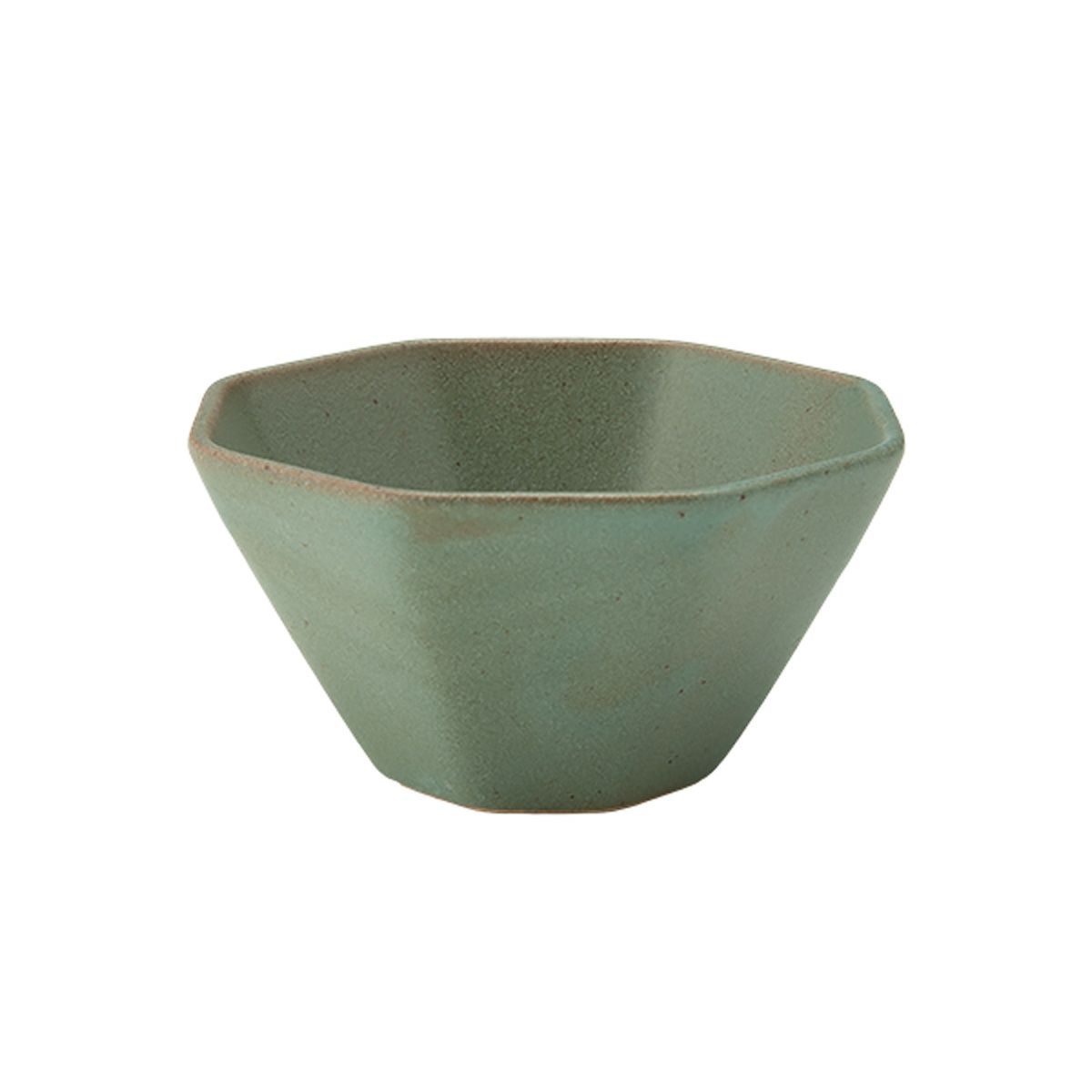 マルミツポテリ スタジオエム オクトゴーヌ 3寸小付／八角小鉢 9.5×5cm 160ml 錆青磁