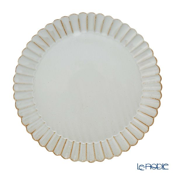 マルミツポテリ スタジオエム バルバリ メインプレート／大皿 24.5cm ブラン