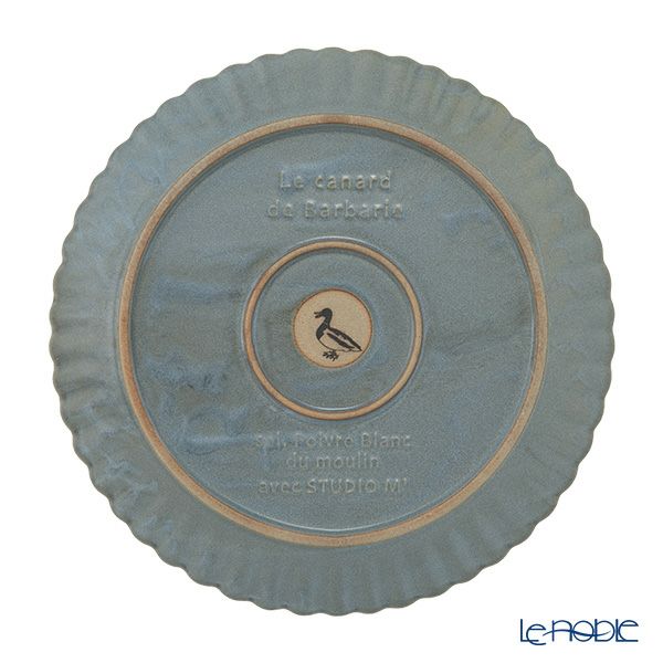 マルミツポテリ スタジオエム バルバリ メインプレート／大皿 24.5cm グリズ