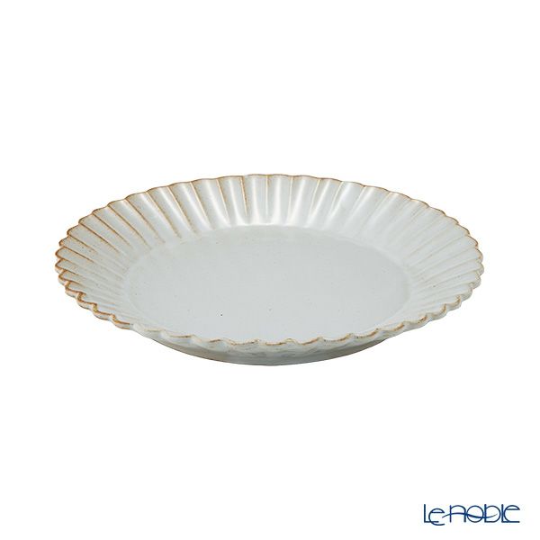 マルミツポテリ スタジオエム バルバリ パンプレート／デザート皿 20cm ブラン