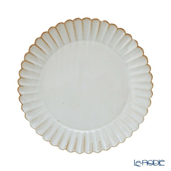 マルミツポテリ スタジオエム バルバリ パンプレート／デザート皿 20cm ブラン