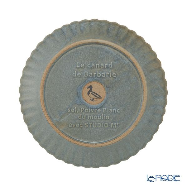 マルミツポテリ スタジオエム バルバリ パンプレート／デザート皿 20cm グリズ