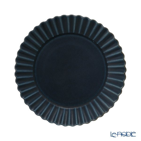 マルミツポテリ スタジオエム バルバリ パンプレート／デザート皿 20cm インディゴ