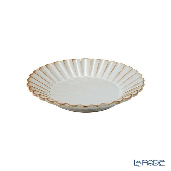 マルミツポテリ スタジオエム バルバリ コガモプレート／取り皿 15cm ブラン