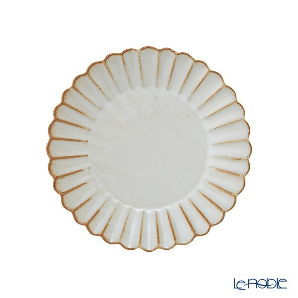 マルミツポテリ スタジオエム バルバリ コガモプレート／取り皿 15cm ブラン