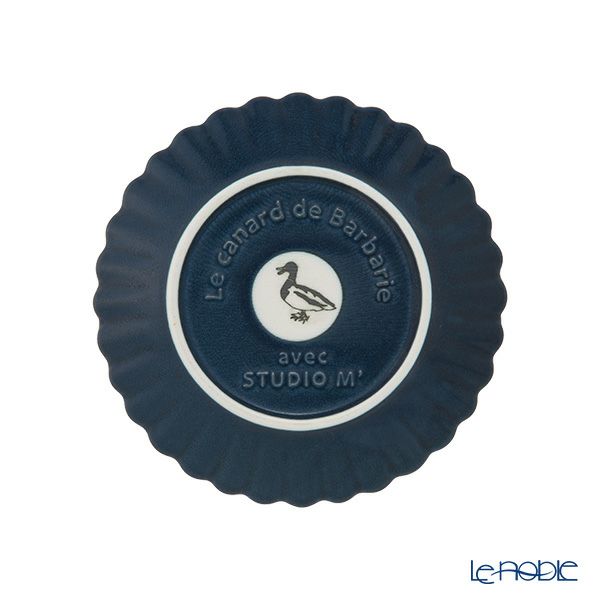 マルミツポテリ スタジオエム バルバリ コガモプレート／取り皿 15cm インディゴ