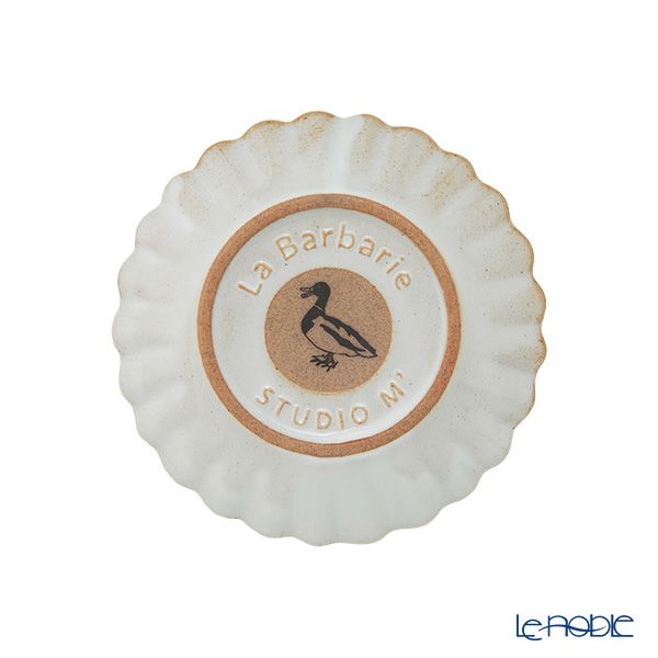 マルミツポテリ スタジオエム バルバリ ココガモプレート／小皿 11.3cm ブラン