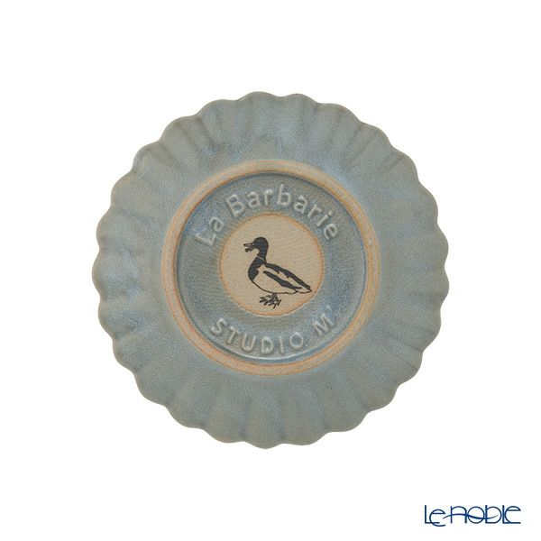 マルミツポテリ スタジオエム バルバリ ココガモプレート／小皿 11.3cm グリズ