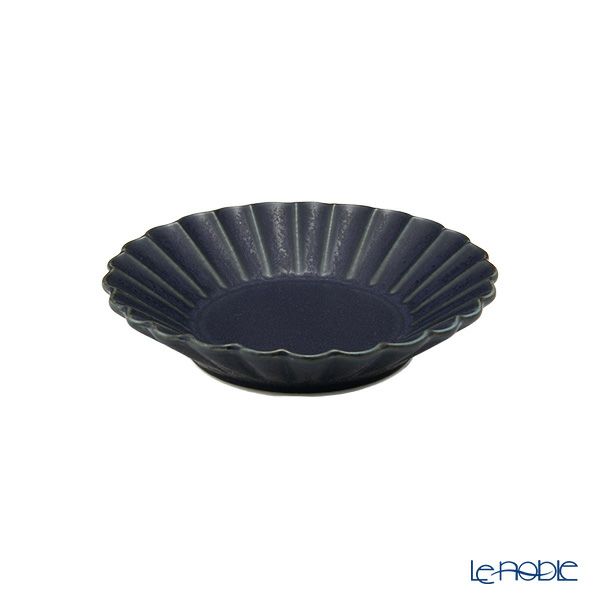 マルミツポテリ スタジオエム バルバリ ココガモプレート／小皿 11.3cm インディゴ