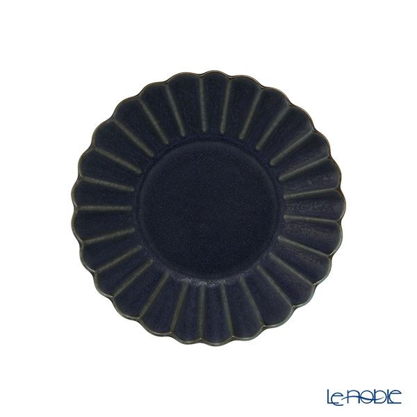 マルミツポテリ スタジオエム バルバリ ココガモプレート／小皿 11.3cm インディゴ