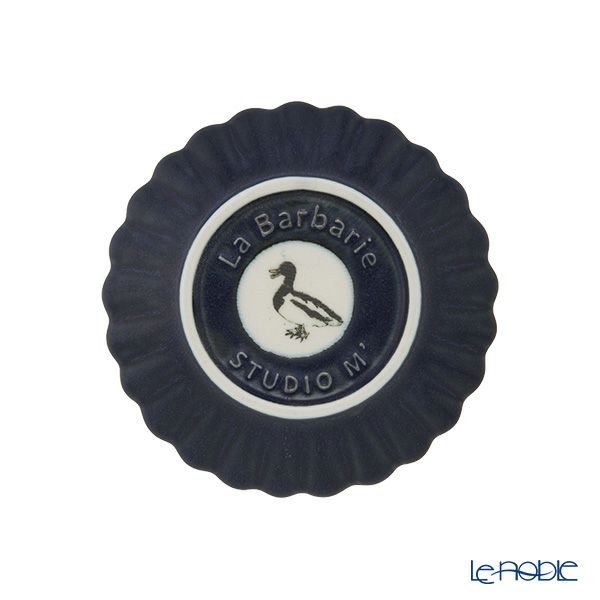 マルミツポテリ スタジオエム バルバリ ココガモプレート／小皿 11.3cm インディゴ