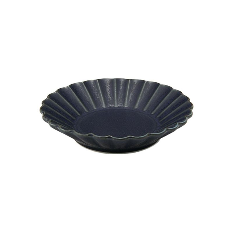 マルミツポテリ スタジオエム バルバリ ココガモプレート／小皿 11.3cm インディゴ