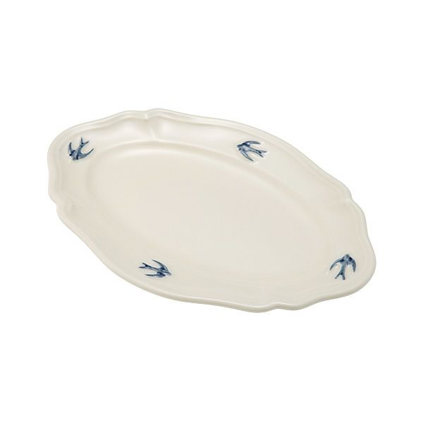 マルミツポテリ スタジオエム アーリーバード オーバルプレートS 19cm