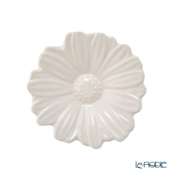 マルミツポテリ ソボカイ マーガレット プレート 9.4cm ホワイト