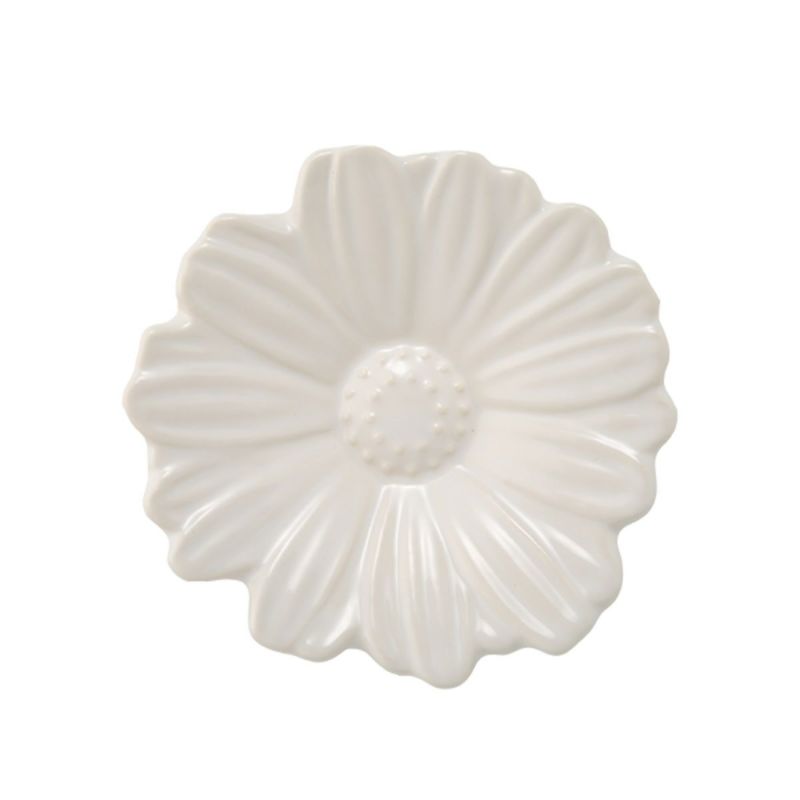 マルミツポテリ ソボカイ マーガレット プレート 9.4cm ホワイト