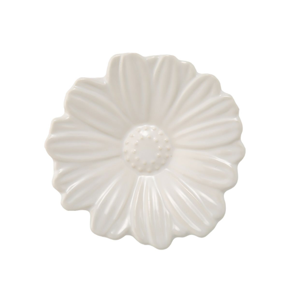 マルミツポテリ ソボカイ マーガレット プレート 9.4cm ホワイト