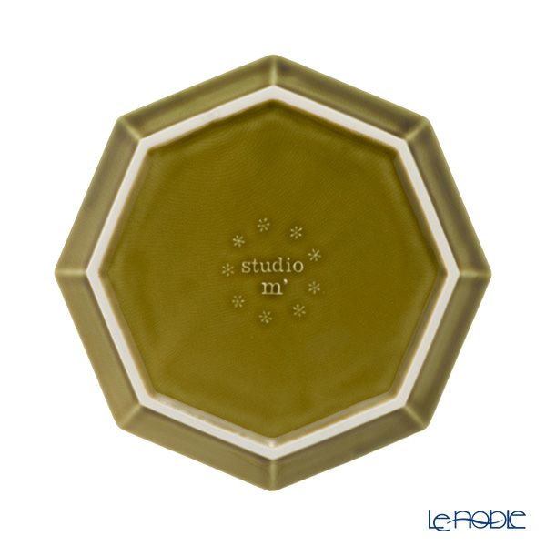 マルミツポテリ スタジオエム ガティ プレート 19.5cm オリーブ
