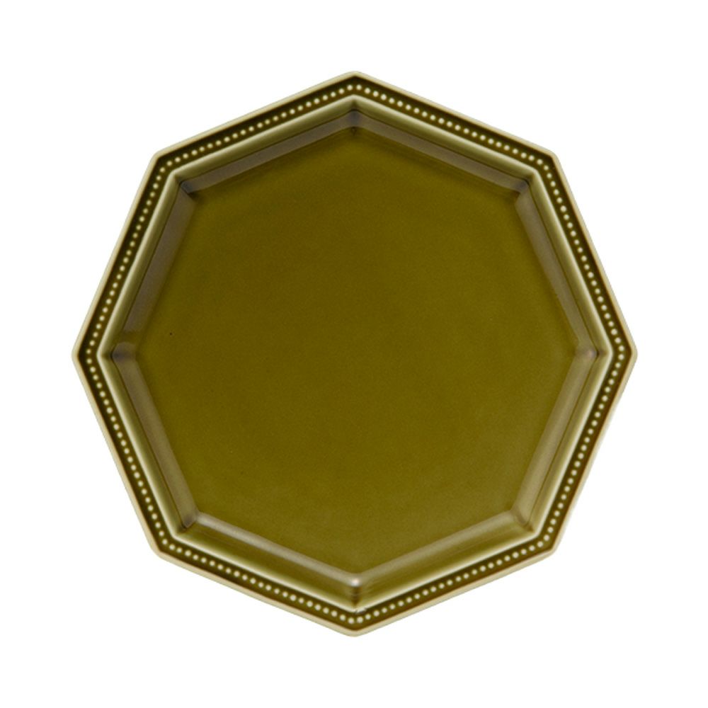 マルミツポテリ スタジオエム ガティ プレート 19.5cm オリーブ