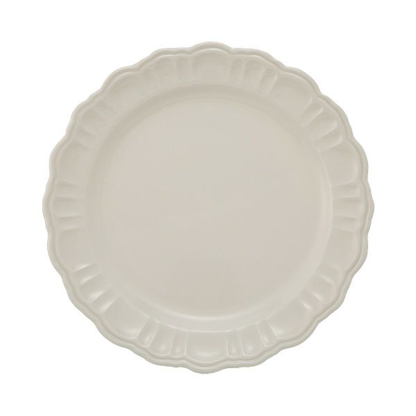 マルミツポテリ スタジオエム ポンポネ プレート 20cm ホワイト