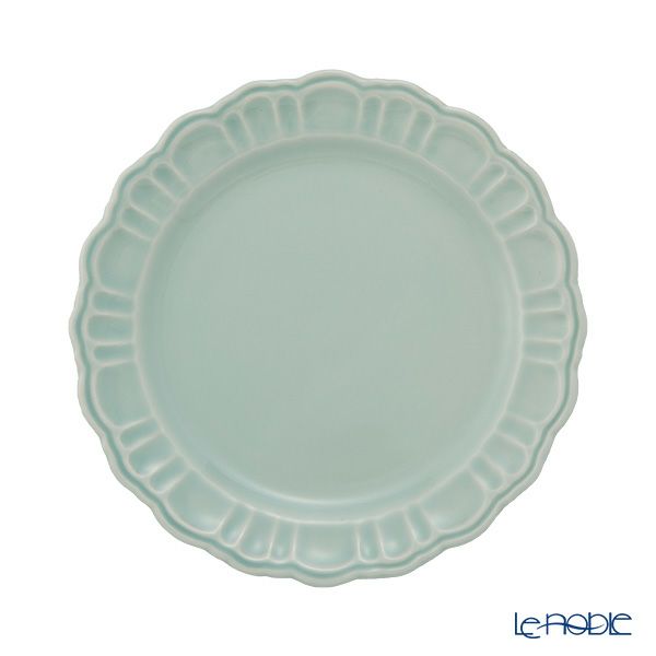 マルミツポテリ スタジオエム ポンポネ プレート 20cm ペールブルー