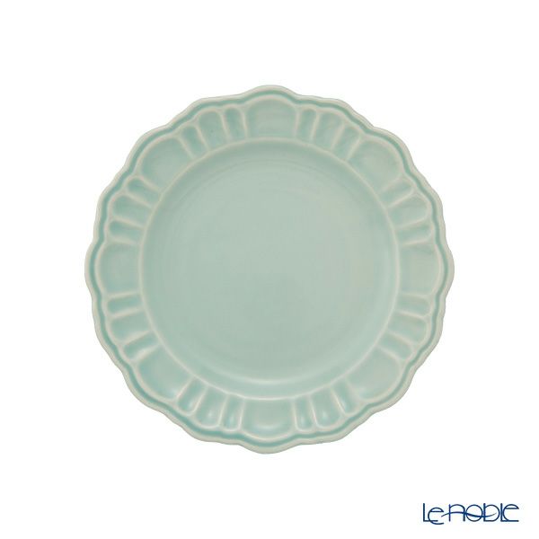 マルミツポテリ スタジオエム ポンポネ プレート 15cm ペールブルー
