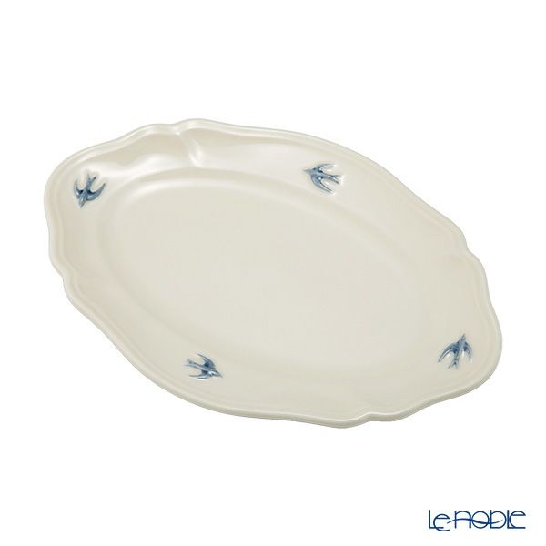 マルミツポテリ スタジオエム アーリーバード オーバルプレートL 22.7cm