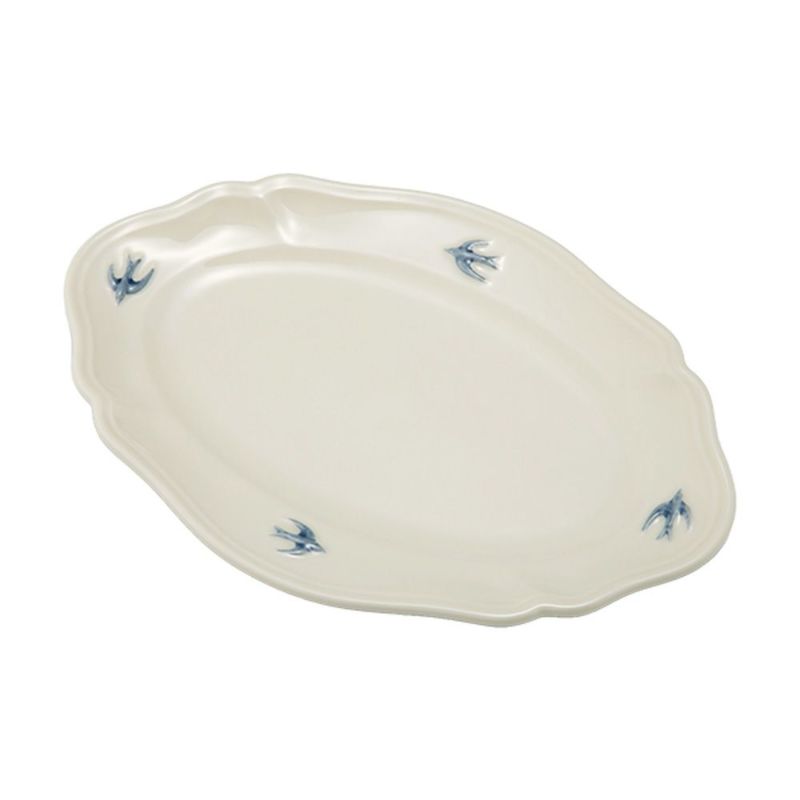 マルミツポテリ スタジオエム アーリーバード オーバルプレートL 22.7cm