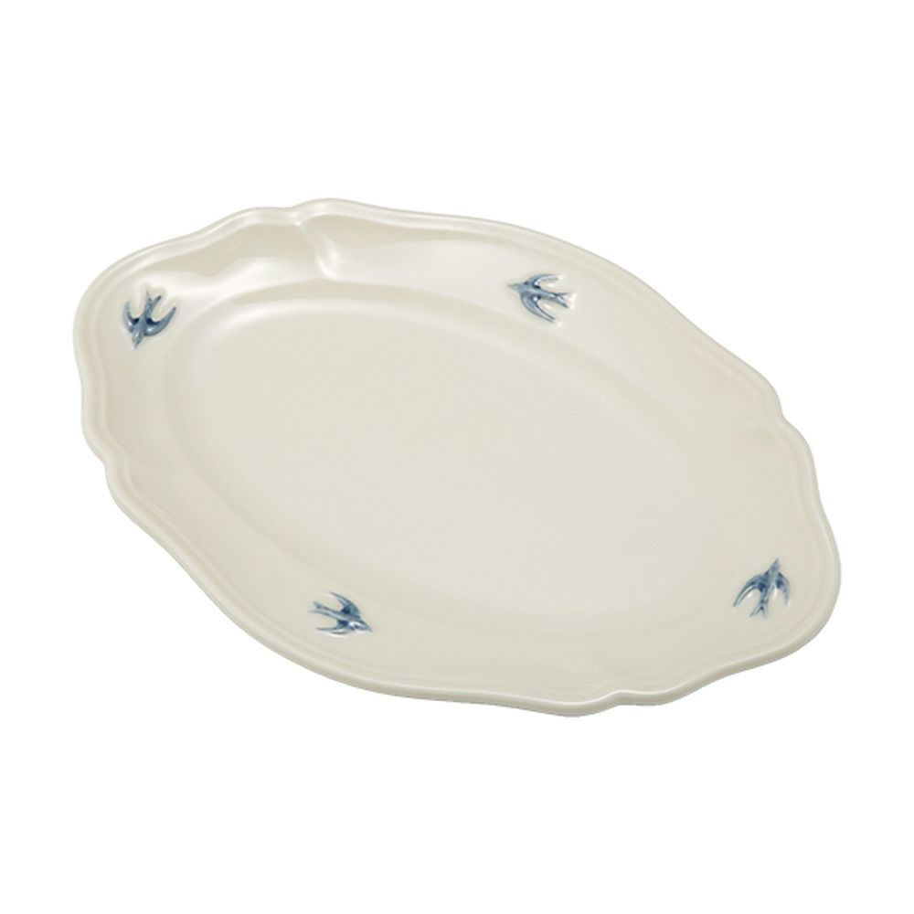 マルミツポテリ スタジオエム アーリーバード オーバルプレートL 22.7cm