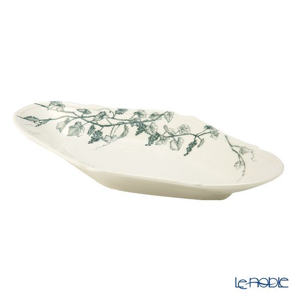 マルミツポテリ スタジオエム ヴィーニュ オーバルプレート L 27×15cm ブルー