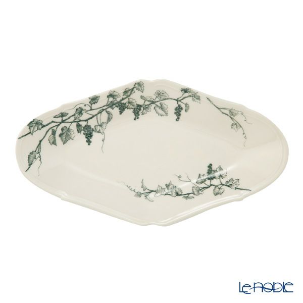 マルミツポテリ スタジオエム ヴィーニュ オーバルプレート L 27×15cm ブルー