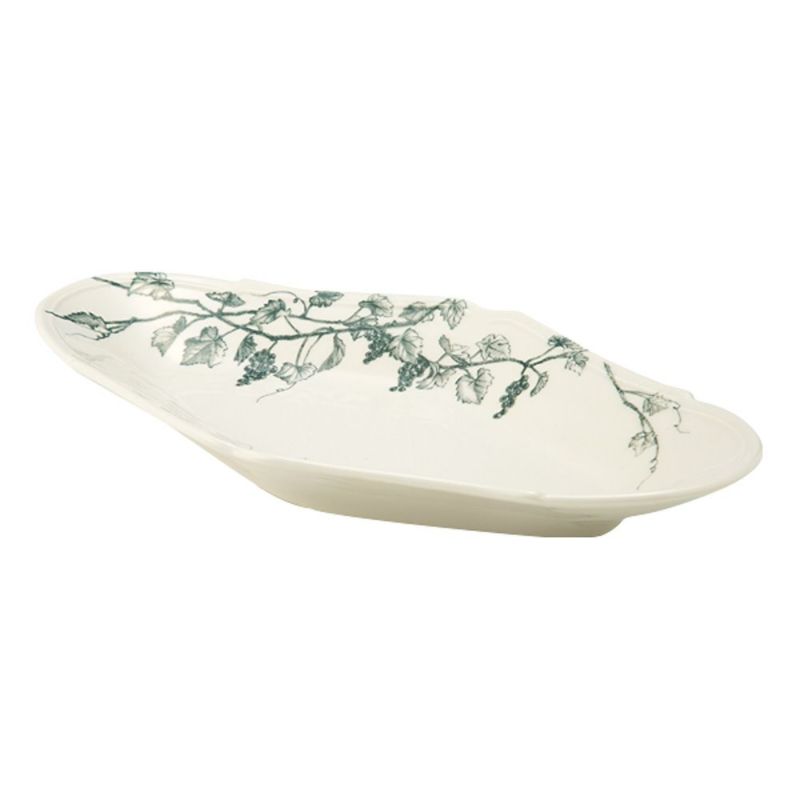 マルミツポテリ スタジオエム ヴィーニュ オーバルプレート L 27×15cm ブルー