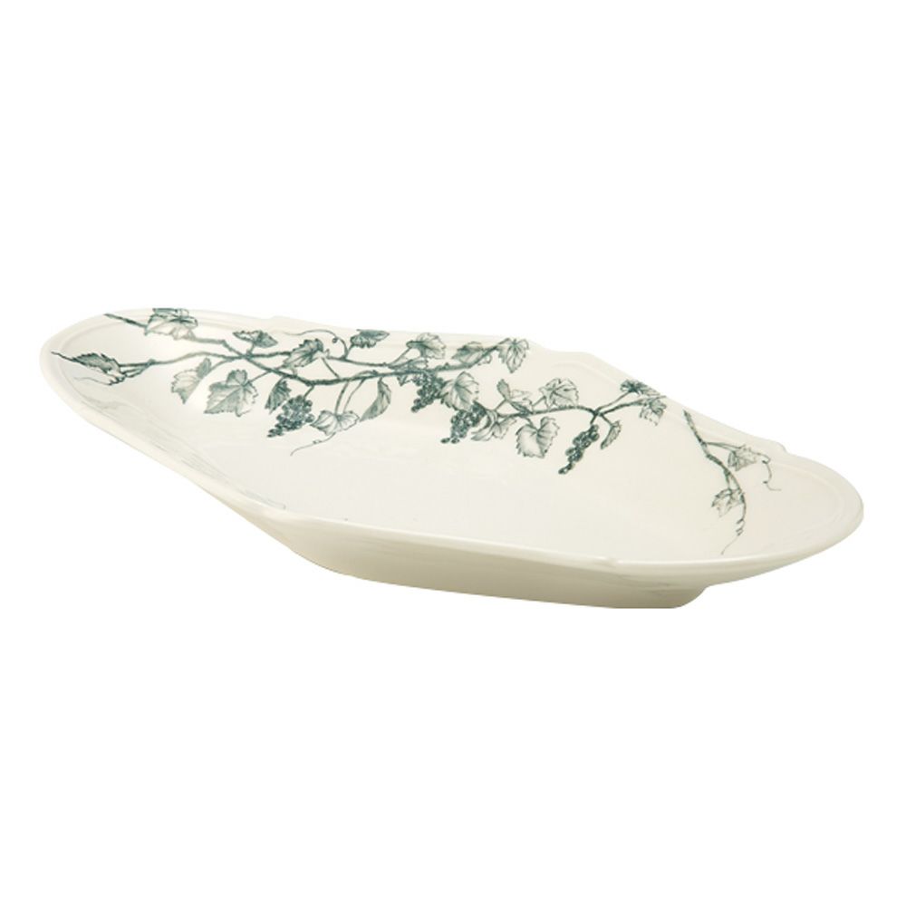 マルミツポテリ スタジオエム ヴィーニュ オーバルプレート L 27×15cm ブルー