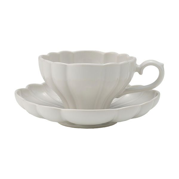 マルミツポテリ スタジオエム ルブケ カップ＆ソーサー 190ml ホワイト