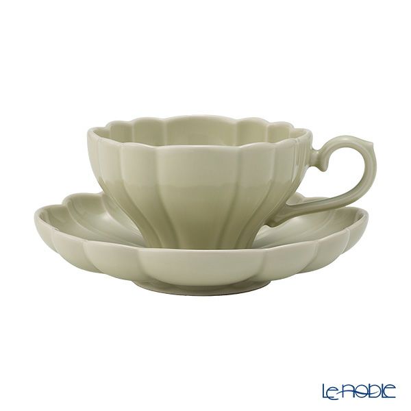 マルミツポテリ スタジオエム ルブケ カップ＆ソーサー 190ml ペールグリーン