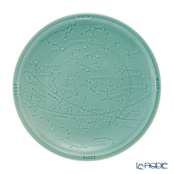 マルミツポテリ スタジオエム スターマップ プレート 23cm ミント