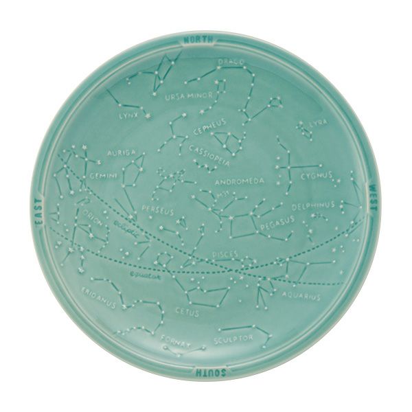 マルミツポテリ スタジオエム スターマップ プレート 23cm ミント