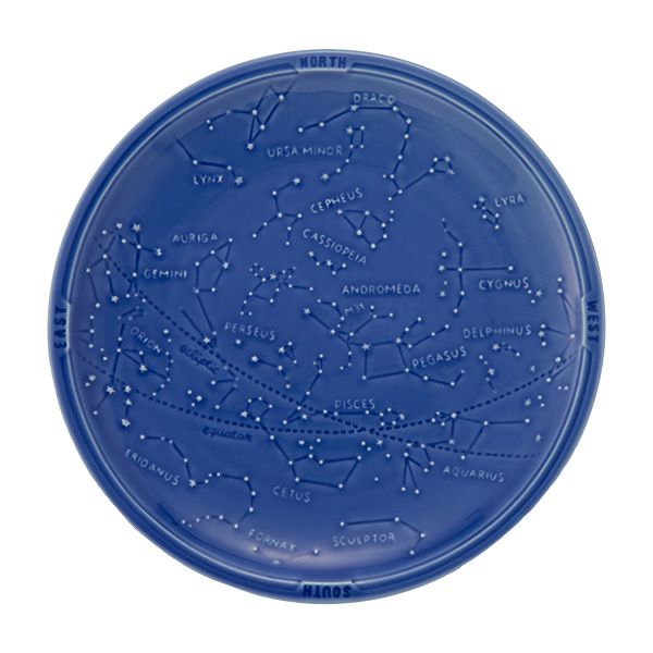 マルミツポテリ スタジオエム スターマップ プレート 23cm ブルー